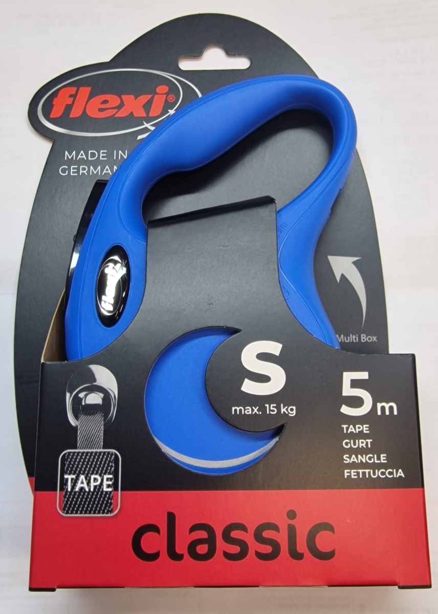 FLEXI CLASSIC COMPACT S FETTUCCIA 5 MT BLU 