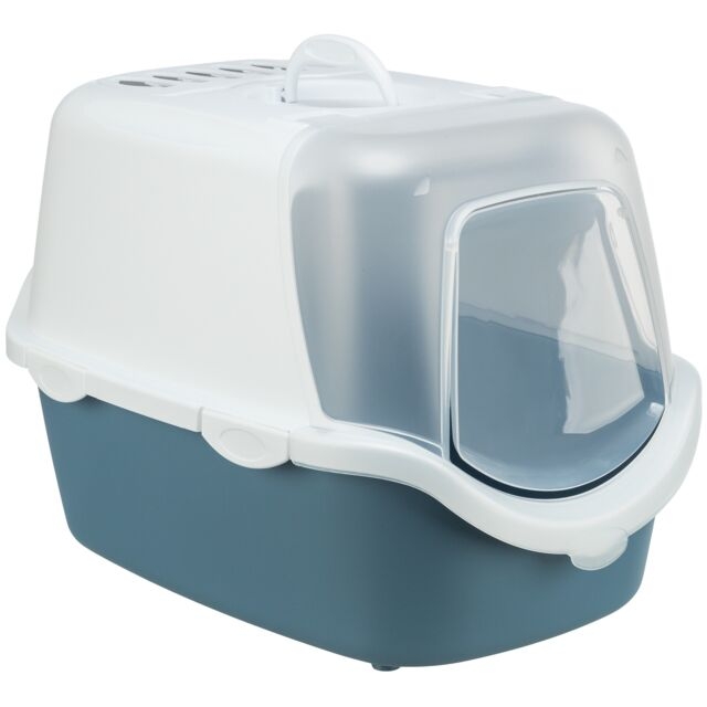 TRIXIE VICO OPEN TOP CASSETTA IGIENICA CON COPERCHIO BLU/BIANCO