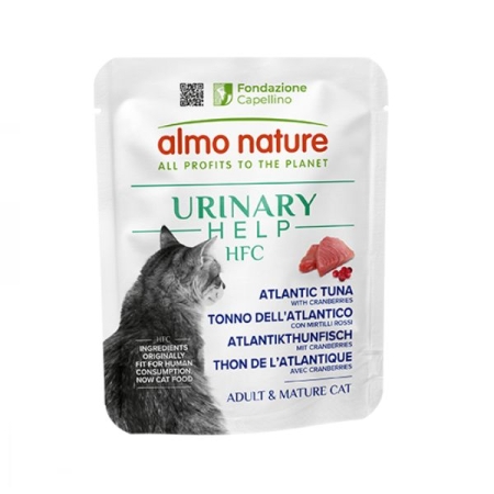 ALMO NATURE HFC URINARY HELP TONNO DELL'ATLANTICO E MIRTILLI ROSSI Gatti