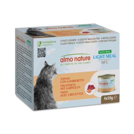 ALMO NATURE HFC NATURAL LIGHT MEAL TONNO E GAMBERETTI MULTIPACK Gatti