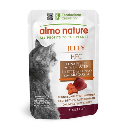 ALMO NATURE HFC JELLY FILETTO DI TONNO E ARAGOSTA Gatti