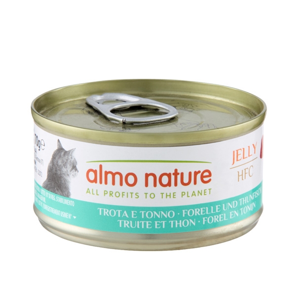ALMO NATURE HFC JELLY TROTA E TONNO ADULT CAT 