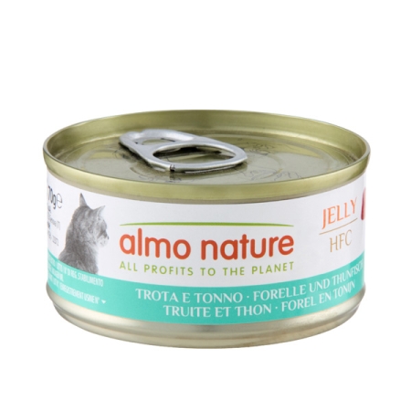 ALMO NATURE HFC JELLY TROTA E TONNO ADULT CAT Gatti