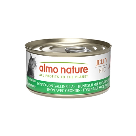 ALMO NATURE HFC JELLY TONNO CON GALLINELLA  ADULT CAT Gatti