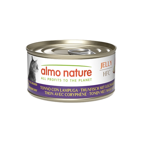 ALMO NATURE HFC JELLY TONNO CON LAMPUGA  ADULT CAT 