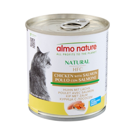 ALMO NATURE HFC NATURAL POLLO CON SALMONE Gatti