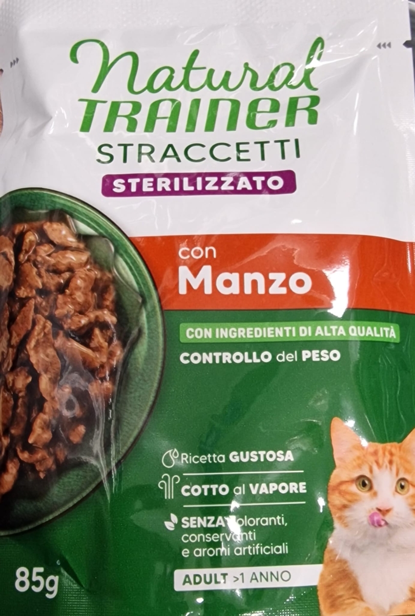 NATURAL TRAINER STRACCETTI STERILIZZATO CON MANZO 