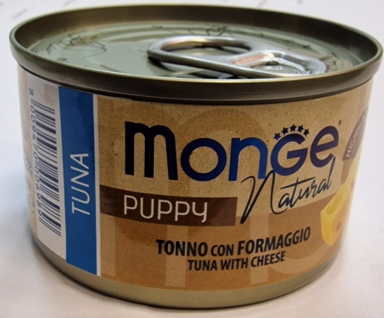 MONGE NATURAL PUPPY TONNO CON FORMAGGIO Cani