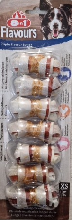 RECORD 8IN1 TRIPLE FLAVOUR 7  MINI OSSI NODATI Cani