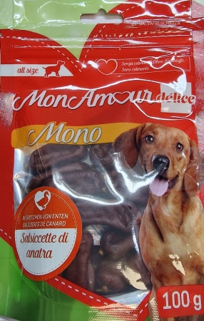 MON AMOUR DELICE MONO SALSICETTE DI ANATRA Cani