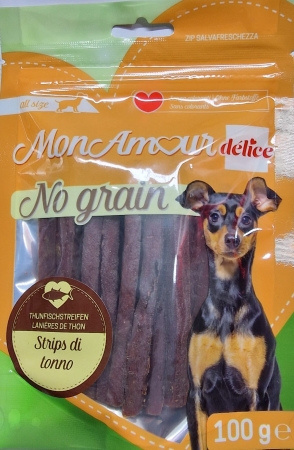 MON AMOUR DELICE NO GRAIN STRIPS DI TONNO Cani