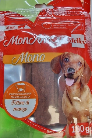 MON AMOUR DELICE MONO FETTINE DI MANZO Cani