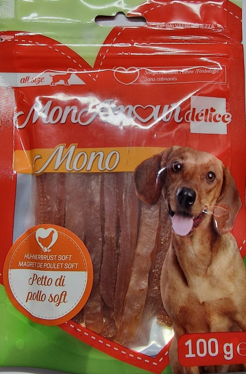 MON AMOUR DELICE MONO DOG SNACK PETTO DI POLLO SOFT 