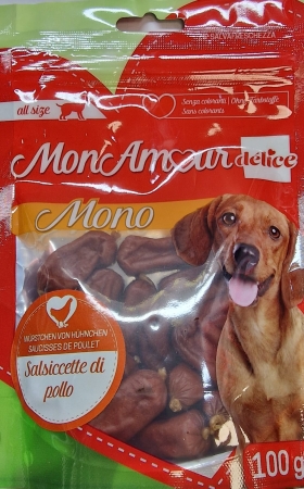 MON AMOUR DELICE MONO SALSICETTE DI POLLO Cani