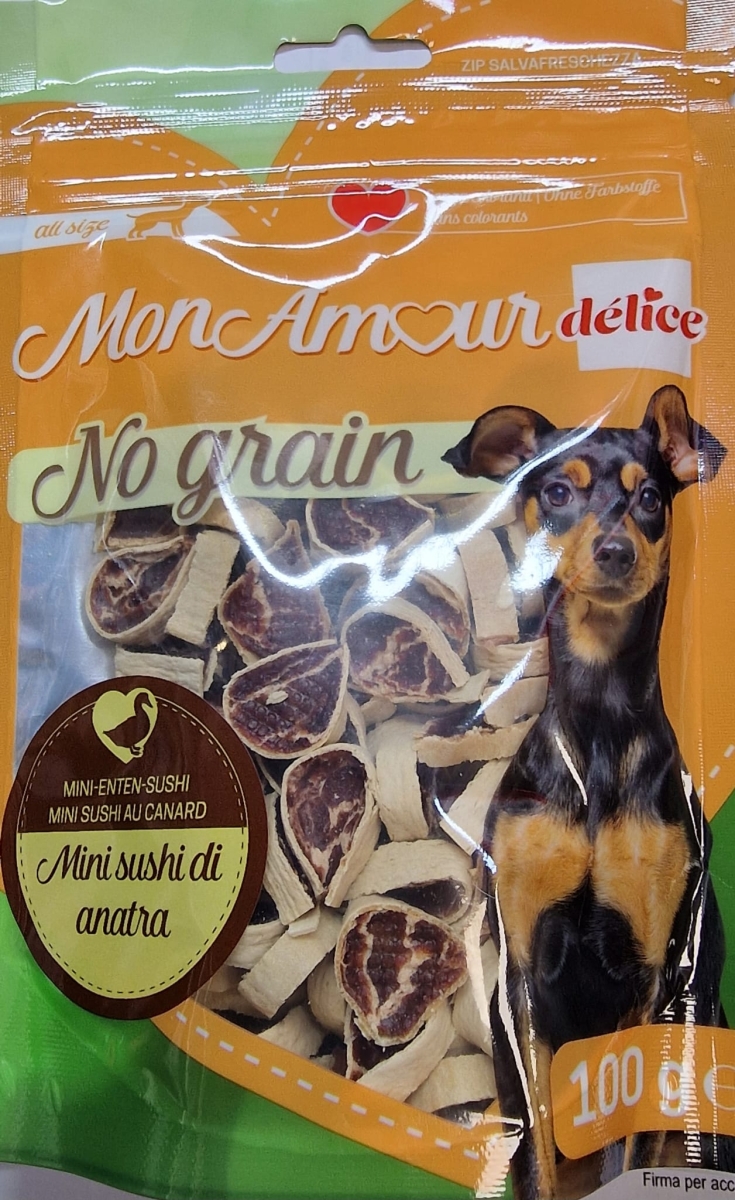 MON AMOUR DELICE NO GRAIN MINI SUSHI DI ANATRA 