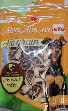 MON AMOUR DELICE NO GRAIN MINI SUSHI DI ANATRA Cani