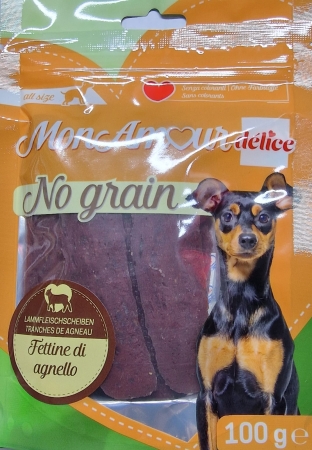 MON AMOUR DELICE NO GRAIN FETTINE DI AGNELLO Cani