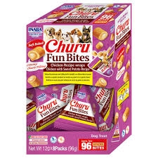 CHURU FUN BITES CANE INVOLTINI DI POLLO RIPIENI POLLO CON PATATE 