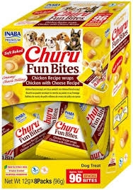 CHURU FUN BITES CANE INVOLTINI DI POLLO RIPIENI POLLO E FORMAGGIO Cani