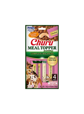 CHURU MEAL TOPPER PER CANI ADULTI SNACK CREMOSO CON POLLO E SALMONE Cani