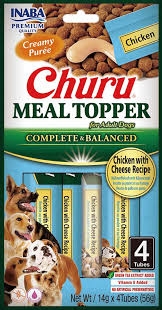 CHURU MEAL TOPPER PER CANI ADULTI SNACK CREMOSO CON POLLO E  FORMAGGIO Cani