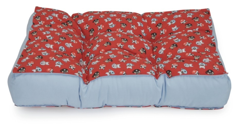 CAMON CUSCINO MATERASSO NON SFODERABILE RETTANGOLARE CON IMPUNTURE CRAZY DOG Cani e Gatti