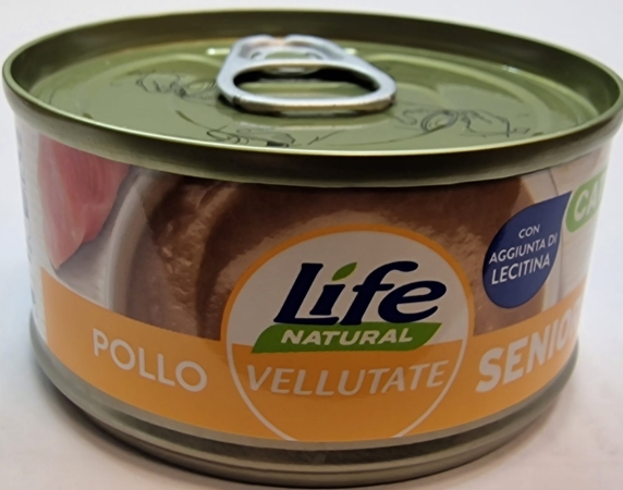LIFE NATURAL VELLUTATE SENIOR POLLO Gatti