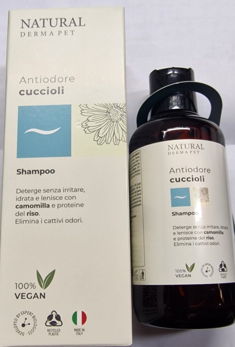 DERBE NATURAL DERMA PET SHAMPOO PER CUCCIOLI ANTIODORE 