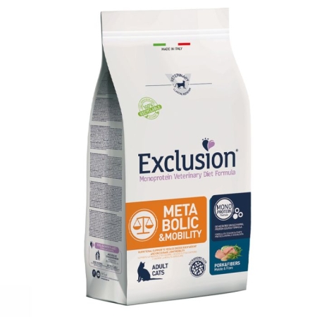 EXCLUSION DIET CAT METABOLIC & MOBILITY PORK & FIBRES Gatti