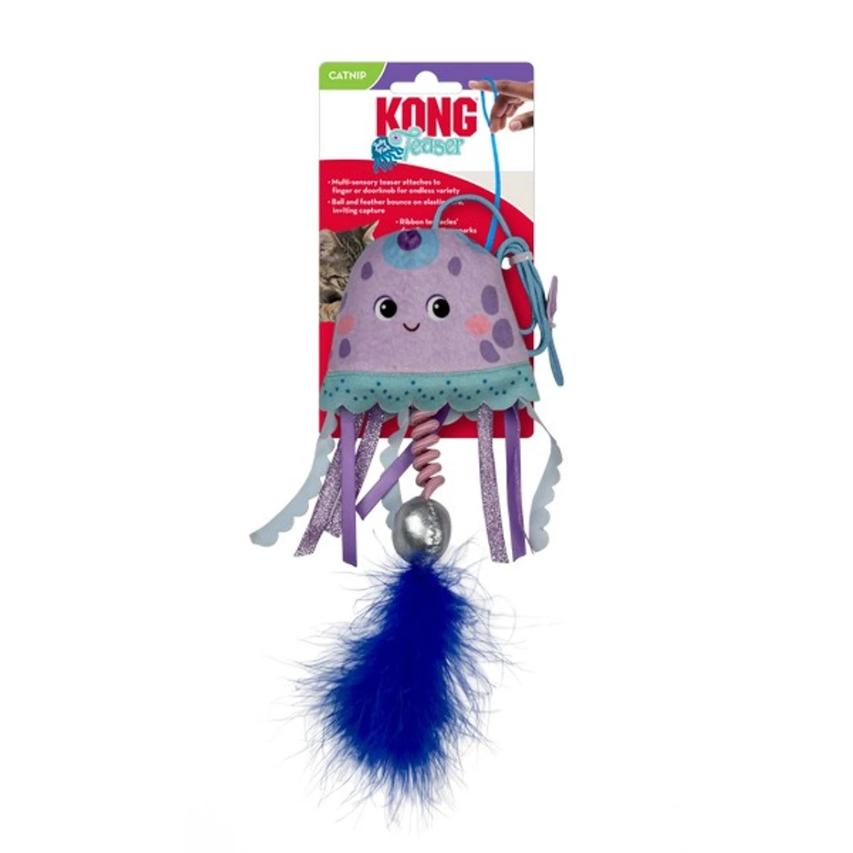 KONG CAT TEASER JELLYFISH ASSORTED 