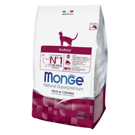 MONGE NATURAL SUPERPREMIUM INDOOR RICCO DI POLLO Gatti
