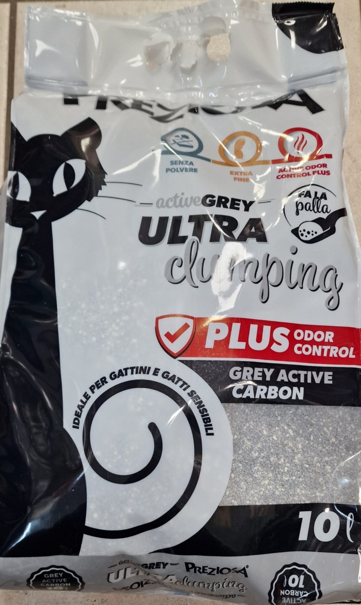 PREZIOSA  LETTIERA ULTRA CLUMPING ACTIVE GRAY 
