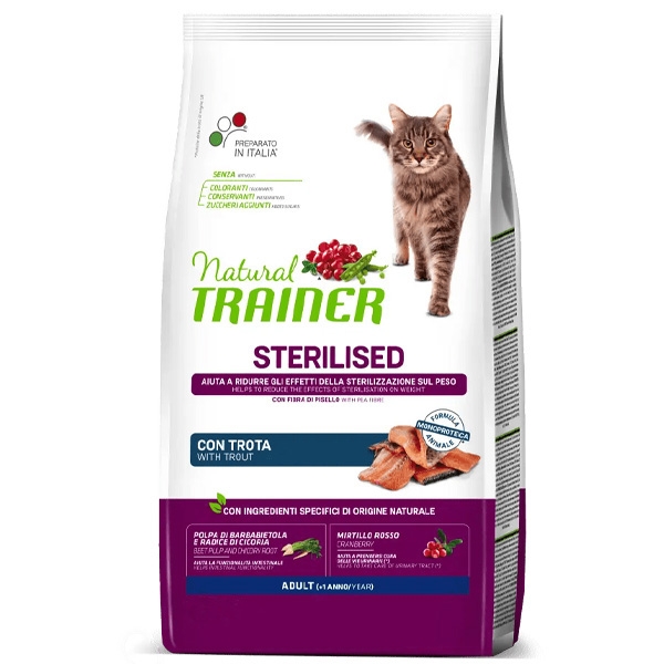 NATURAL TRAINER GATTO ADULT STERILISED TROTA 