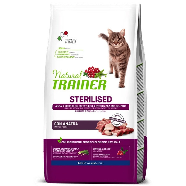 NATURAL TRAINER ADULT STERILISED CON ANATRA 