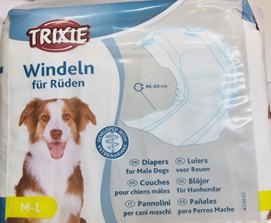 TRIXIE PANNOLINI A FASCIA CANI MASCHI Cani