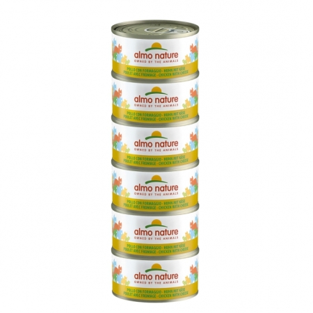ALMO NATURE HFC MEGAPACK POLLO CON FORMAGGIO Gatti