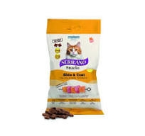 SERRANO SNACKS SKIN & COAT SALMONE E TONNO Gatti