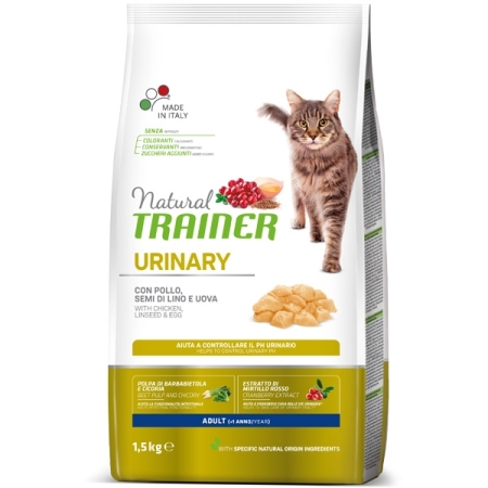 NATURAL TRAINER CAT URINARY ADULT CON POLLO FRESCO Gatti
