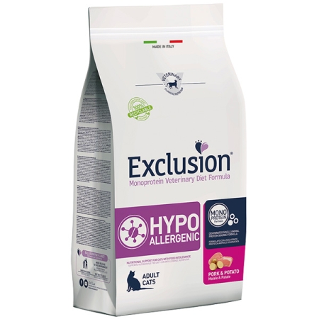 EXCLUSION DIET CAT HYPOALLERGENIC MAIALE E PATATE Gatti