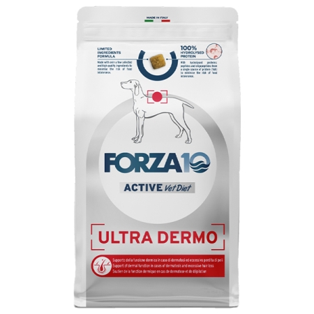 FORZA10 ACTIVE VET DIET DOG ALL BREEDS ADULT ULTRA DERMO AL PESCE Cani