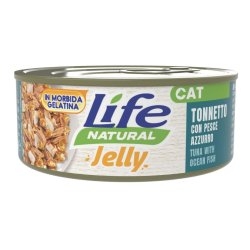 LIFE NATURAL JELLY CAT TONNETTO CON PESCE AZZURRO Gatti