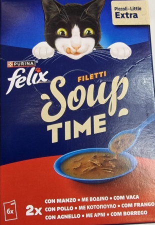 NESTLE FELIX SOUP TIME FILETTI CON MANZO/POLLO/AGNELLO Gatti