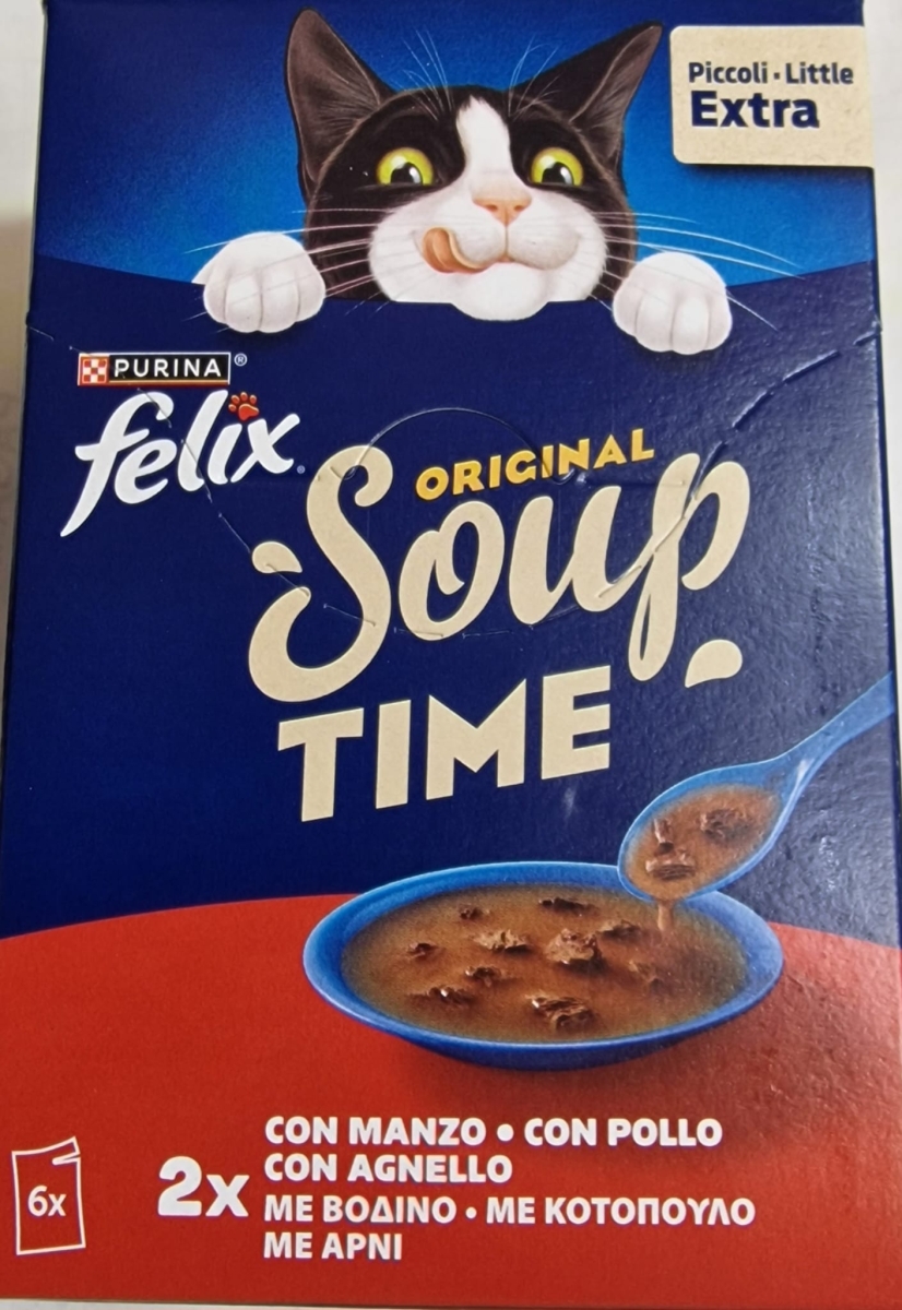 NESTLE FELIX ORIGINAL SOUP TIME CON MANZO/POLLO/AGNELLO 