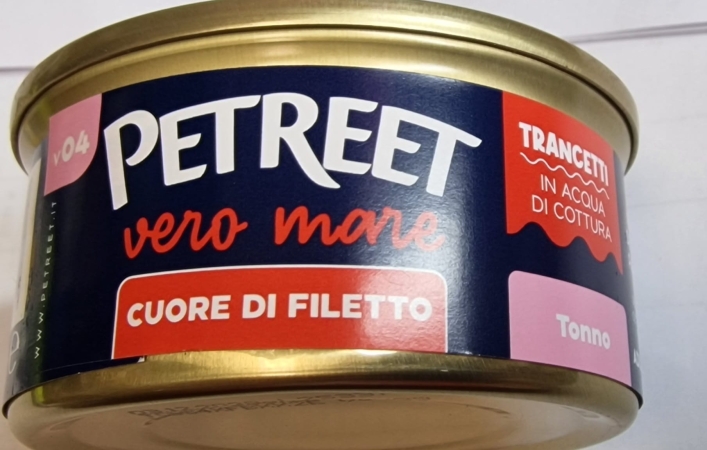 PETREET VERO MARE CUORE DI FILETTO TRANCETTI IN ACQUA DI COTTURA TONNO Gatti