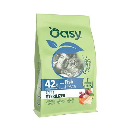 OASY DRY CAT ORIGINAL ADULT STERILIZED PESCE Gatti
