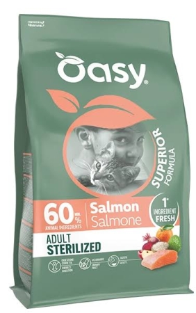 OASY DRY CAT SUPERIOR ADULT STERILIZED SALMONE Gatti