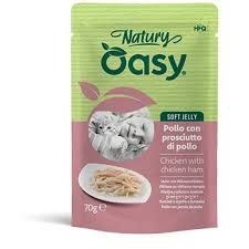 OASY WET CAT NATURY SOFT JELLY POLLO CON PROSCIUTTO DI POLLO Gatti