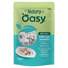 OASY WET CAT NATURY SOFT JELLY POLLO CON TONNETTO Gatti