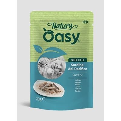 OASY WET CAT NATURY SOFT JELLY SARDINE DEL PACIFICO Gatti