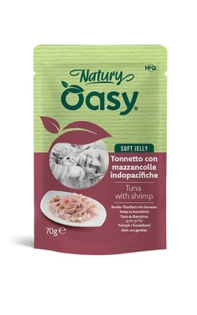 OASY WET CAT NATURY SOFT JELLY TONNETTO CON MAZZANCOLLE INDOPACIFICHE Gatti